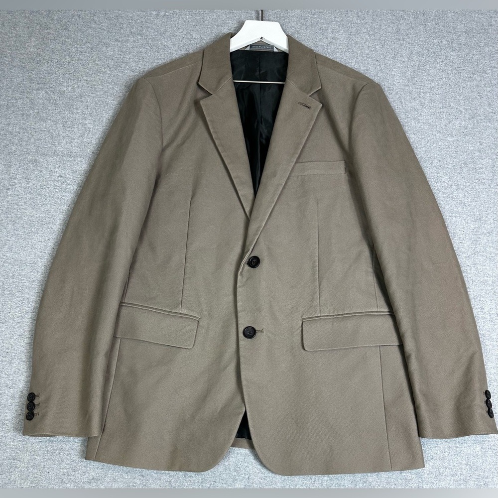 GAP Blazer Mens Medium Brown Twill Two Button Notch Lapel Double Vent Sport Coat